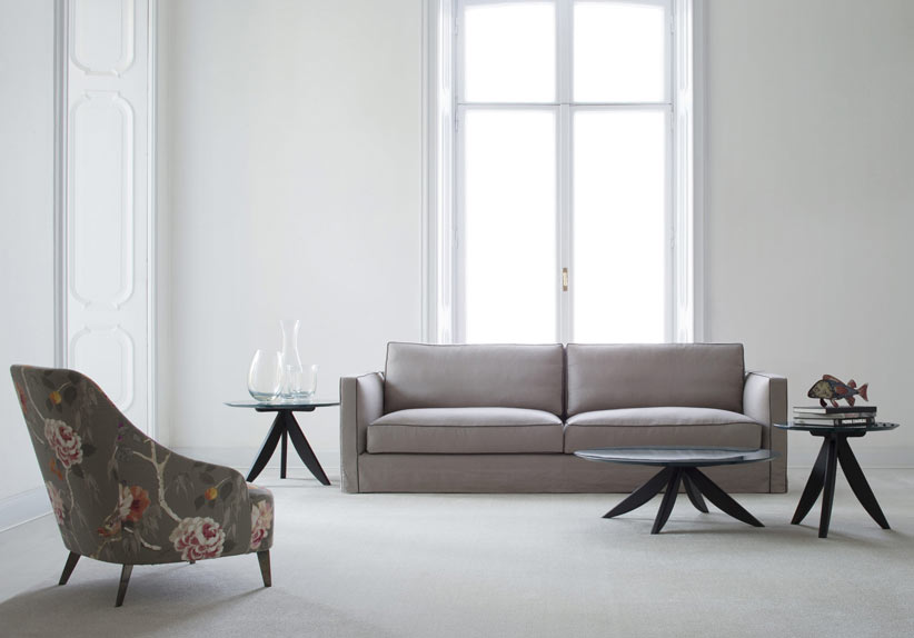 Divano Danton con poltroncina Emilia - Collezione Atelier Divano Danton in lino