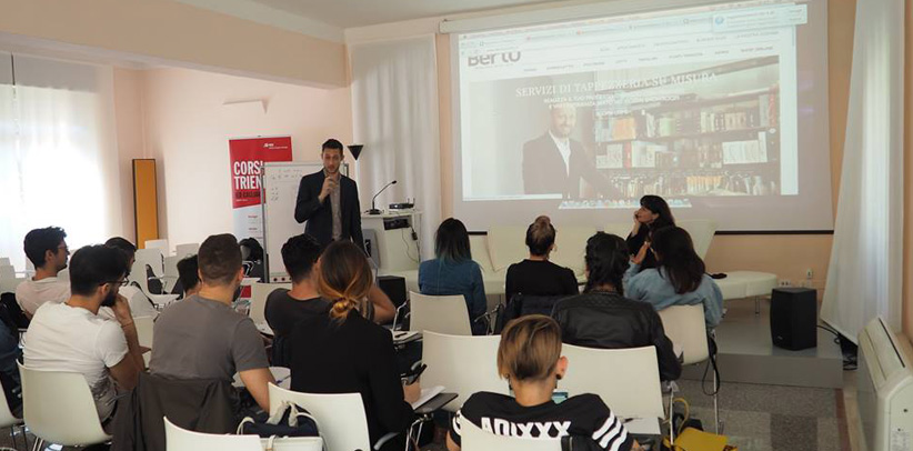 Filippo Berto allo IED di Cagliari racconta il caso studio BertO Caso studio BertO allo Ied di Cagliari