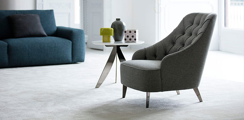 Poltroncina Emilia poltroncina emilia capitonnè tessuto