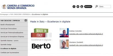 BertO a Monza per Eccellenze in Digitale
