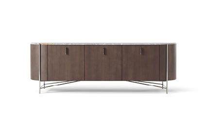 MADIA E CREDENZA MODERNA IN LEGNO HILLY