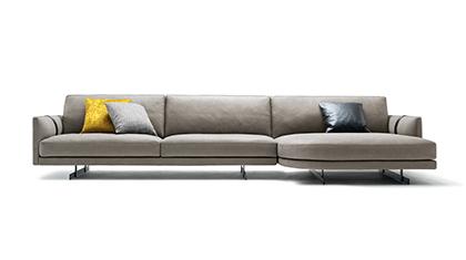 DIVANO CON CHAISE LONGUE ROTONDA DEE DEE 
