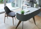 Sedia in legno moderna Jackie WOOD con scrittoio Jim