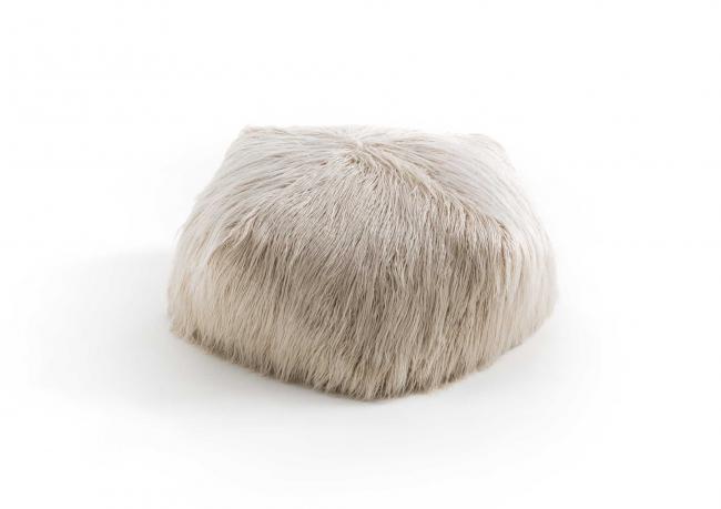 Pouf di Design Ziggy in Pelliccia - BertO