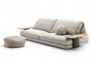 Pouf di Design Ziggy in tessuto con divano David - BertO