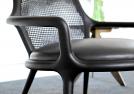 Poltrona da lettura Patti nera - Outlet 