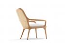 Poltrona elegante in legno di rovere Patti - BertO
