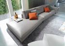 King tavolino servetto con divano timebreak in pelle - Outlet 