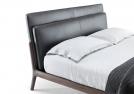 letto bowery con testata in pelle - Outlet 