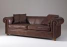Divano classico York in pelle - Outlet 