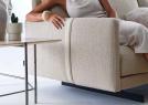Divano con Chaise Longue Dee Dee in tessuto Dorian NATURAL 2026 - BertO 