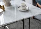 Riff tavolino basso con top in carrara - Outlet 