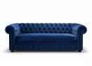 Divano Chesterfield Richmond in velluto blu - Outlet 