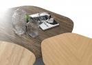 Passenger tavolino in rovere naturale e marmo dall'alto - Outlet 