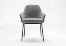Sedia design Jackie con braccioli - cm L.58,5 x P.59 x H.83 - BertO Salotti