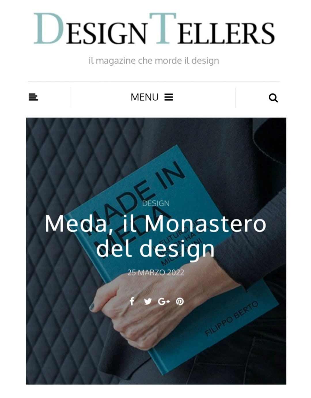 Made in Meda: articolo Design Tellers Made in Meda: articolo su Design Tellers