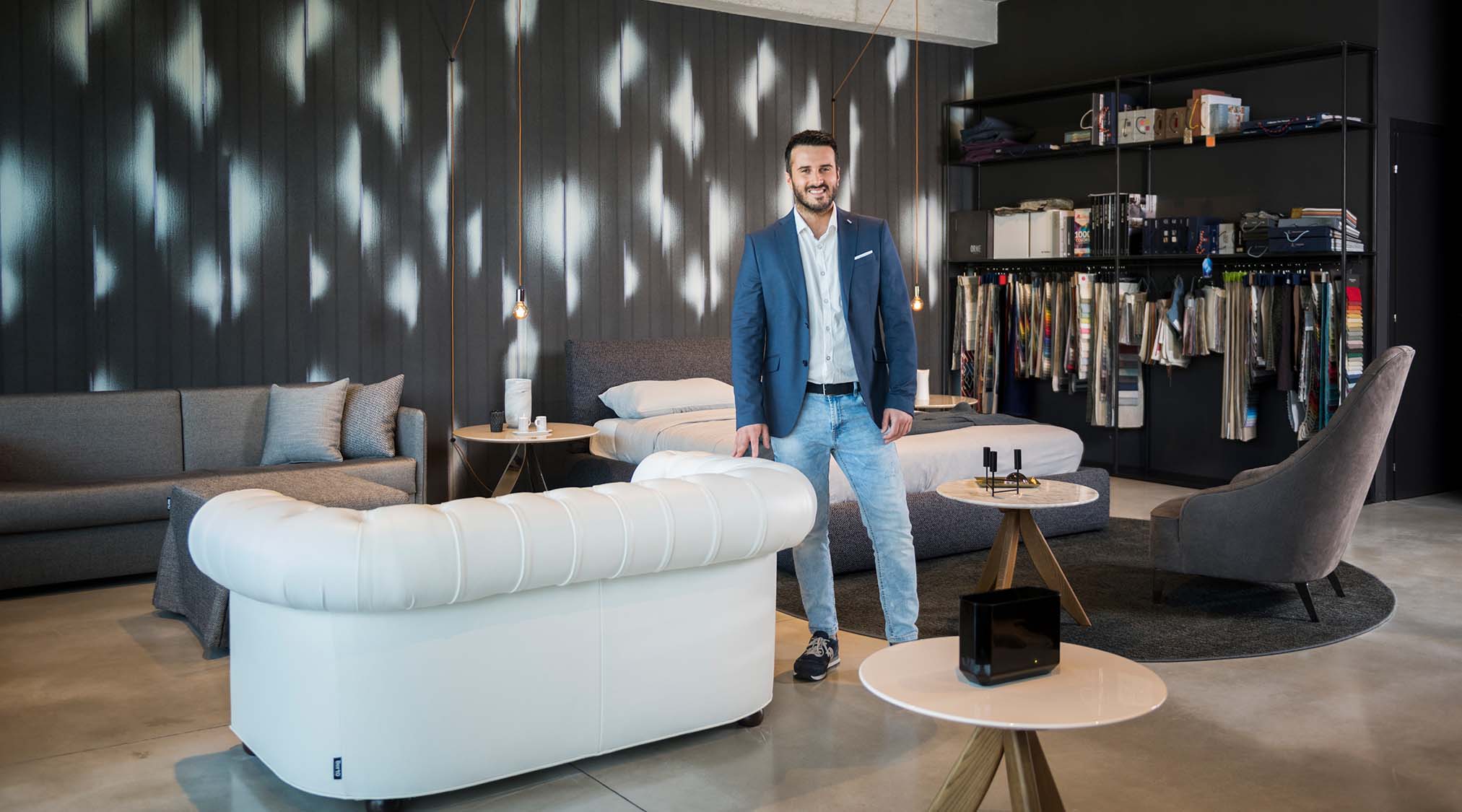Esposizione zona living - Showroom BertO Padova Esposizione zona living - Showroom BertO a Noventa Padovana