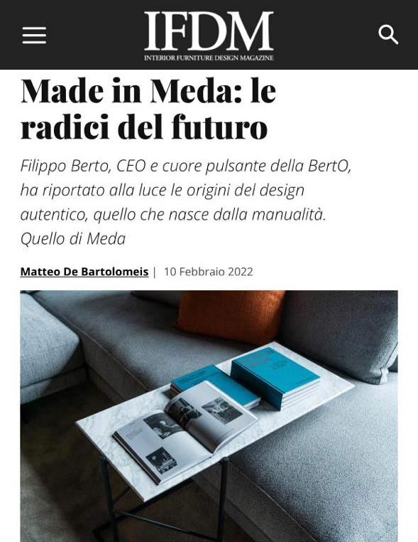 Made in Meda: Articolo IFDM Libro Made in Meda:Articolo IFDM