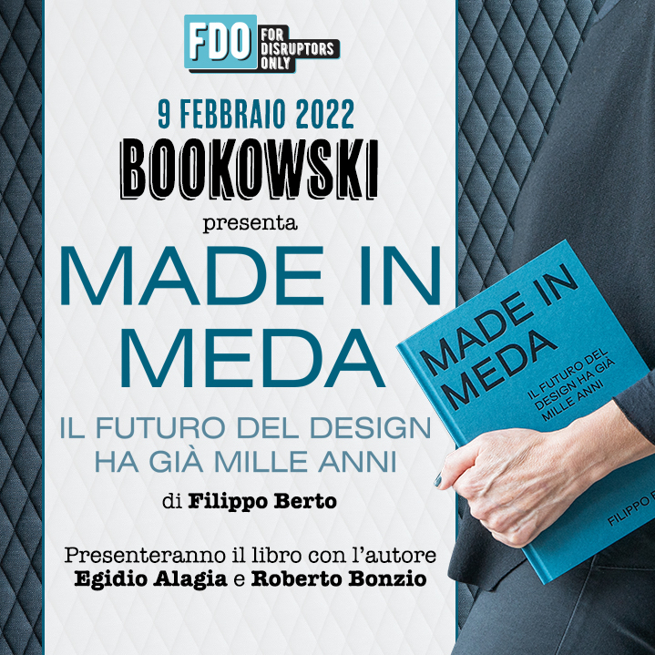 Filippo Berto presenta MADE IN MEDA a Bookowski Filippo Berto presenta il libro MADE IN MEDA a Bookowski