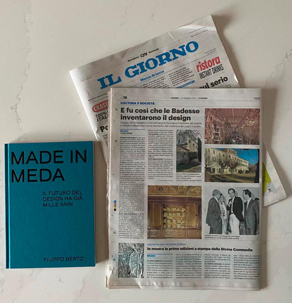 Articolo il Giorno: Made in Meda Articolo il Giorno: Made in Meda