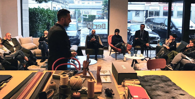 Filippo Berto racconta la sua storia agli imprenditori di Osa Community filippo berto con gli imprenditori di osa community