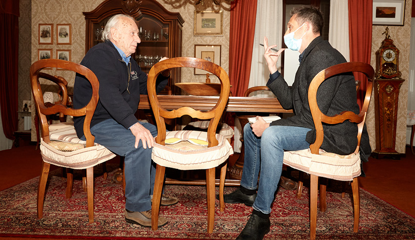 Osvaldo Minotti e Filippo Berto - Backstage Made in Meda Osvaldo Minotti e Filippo Berto