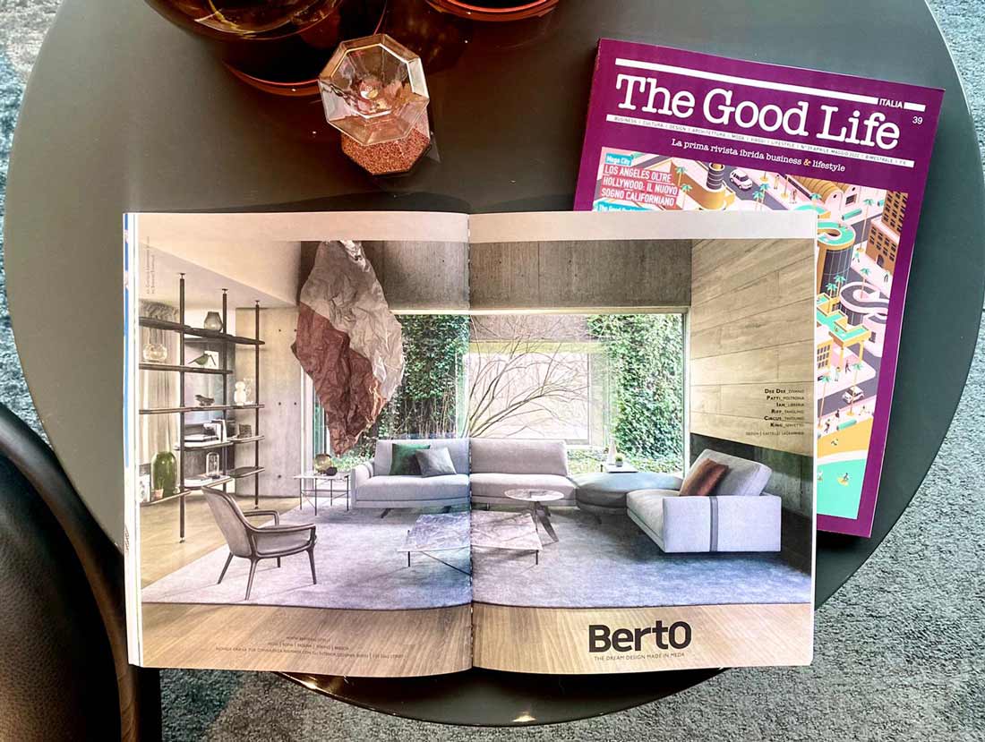 Campagna BertO 2022 - The Good Life Campagna BertO 2022 - rivista The Good Life